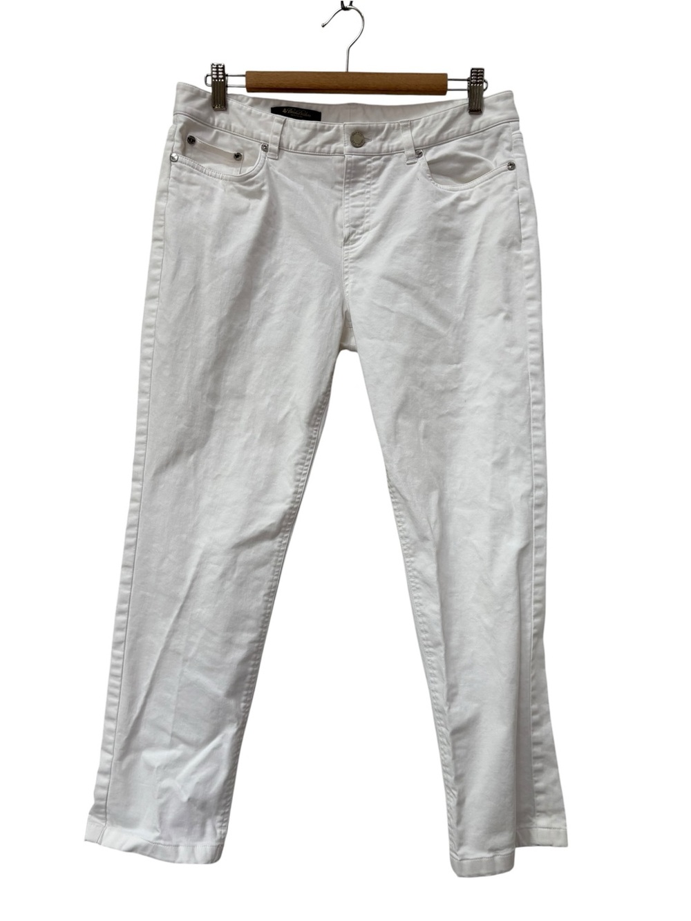 Brooks Brothers Natalie Fit White Straight-Leg Women’s Jeans size 10